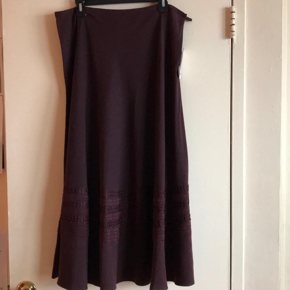 A cute burgundy skirt